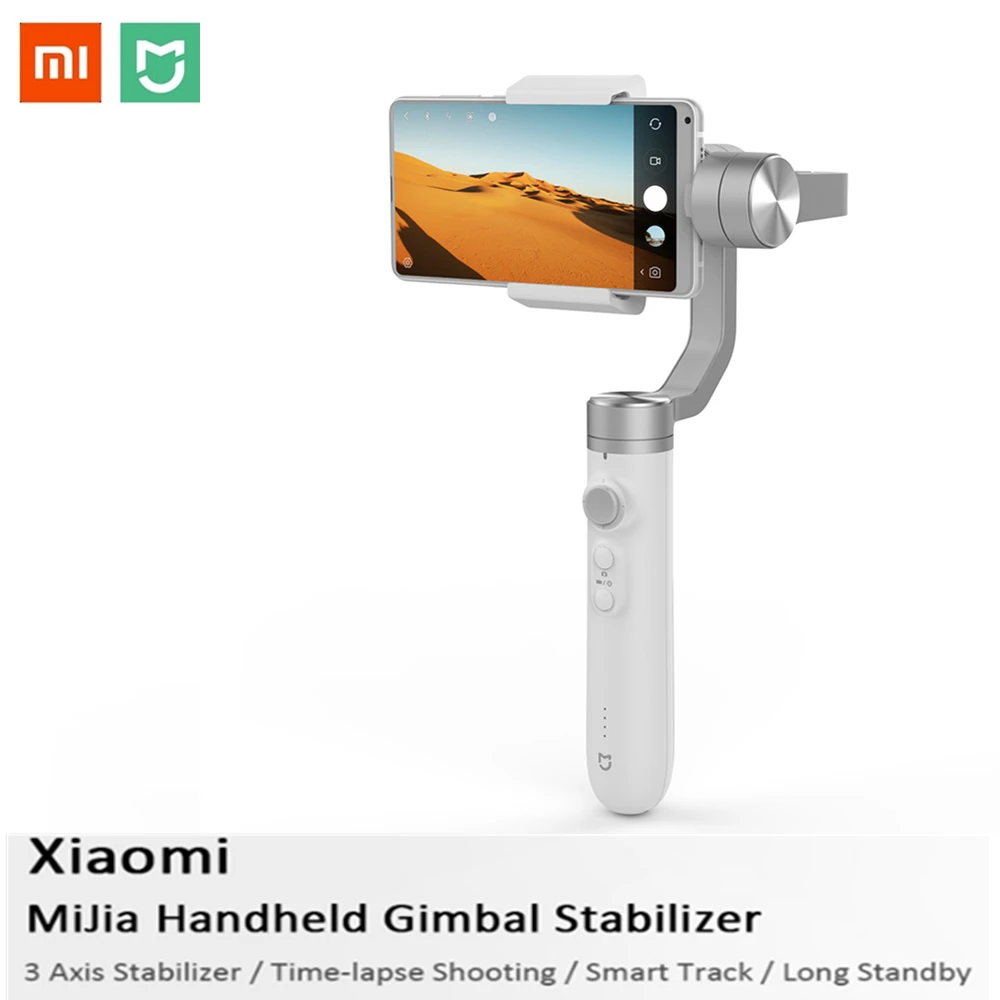 Оригинальный Xiaomi Mijia 3 х осевой ручной шарнирный стабилизатор AI Smart трек 5000 мАч для