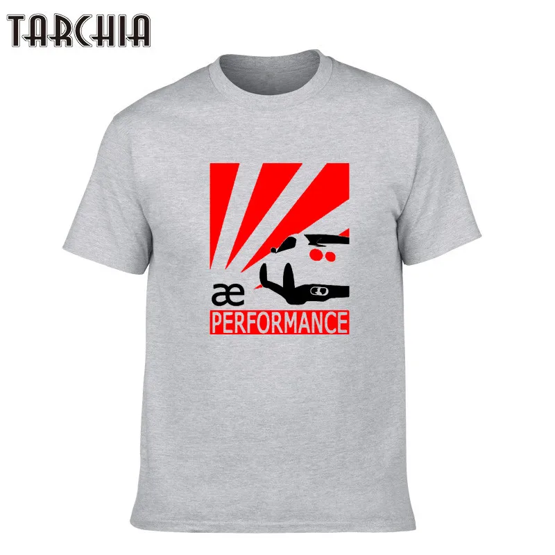 Футболка TARCHIA мужская с круглым вырезом модная повседневная тенниска принтом для