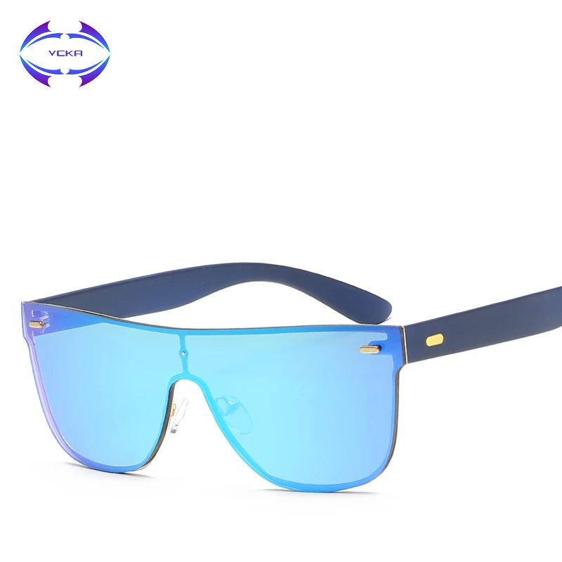 Женские солнцезащитные очки VCKA летние квадратные без оправы с линзами из сплава