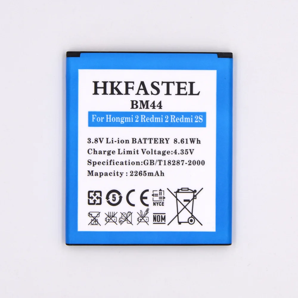 HKFASTEL Новый BM44 оригинальный аккумулятор мобильного телефона для Xiaomi Hongmi 2 Redmi S