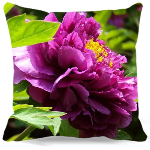 Новинка 2017 весенний квадратный чехол для подушки с рисунком пиона белого