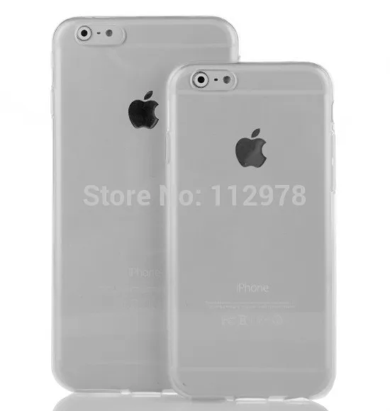Оптовая продажа 500 шт. для iPhone 6 plus Тонкий Прозрачный Кристалл Мягкие TPU чехол