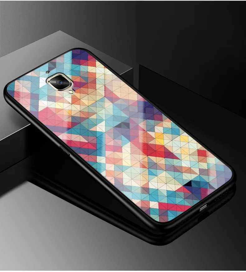 Для Oneplus 3t 3 чехол One plus 3T PC Пластиковый стеклянный чехол для телефона черный ТПУ бампер чехол для Oneplus 3 3T One plus 3t 3 1+ 3 Чехол