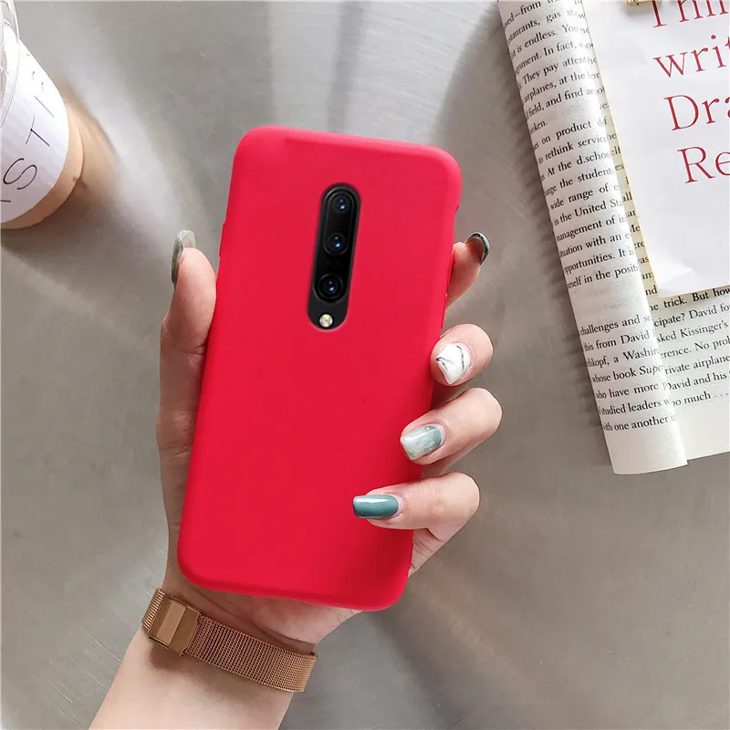 red case only Силиконовый чехол на руку для oneplus 7 pro 6 6t 5 5t 7t держатель на запястье держатель для телефона Подставка мягкий чехол s one plus 7 задняя крышка - Цвет: red case only