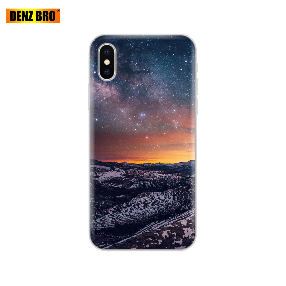 61853 Для iPhone 5 5S SE 6 6 S 7 8 Plus X 10 чехол для Capa iPhone 6 iPhone 6 S iPhone 5 силиконовый для galaxy Вселенная Небо красочный - Цвет: 61853