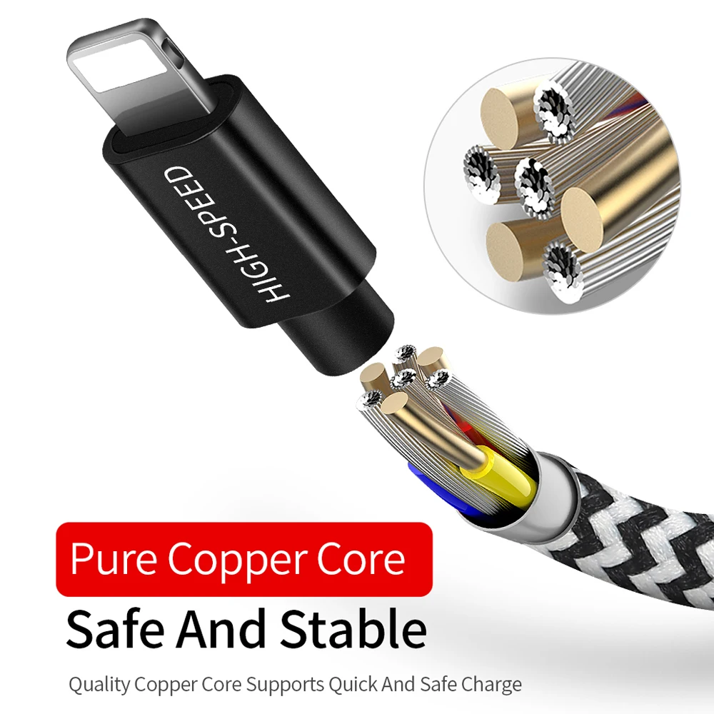 DUX DUCIS USB кабель для iPhone зарядное устройство usb type C Micro samsung Xiaomi быстрой зарядки шнур