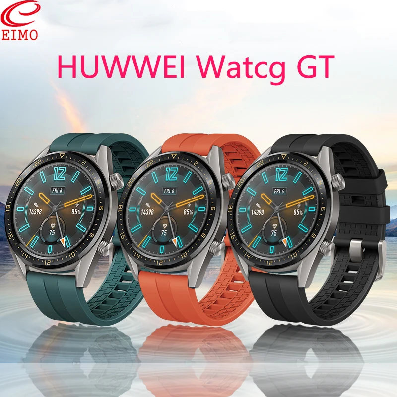 

Ремешок силиконовый для samsung galaxy watch 46 мм amazfit bip, сменный Браслет для смарт-часов Huawei Watch GT/2e/pro, 22 мм