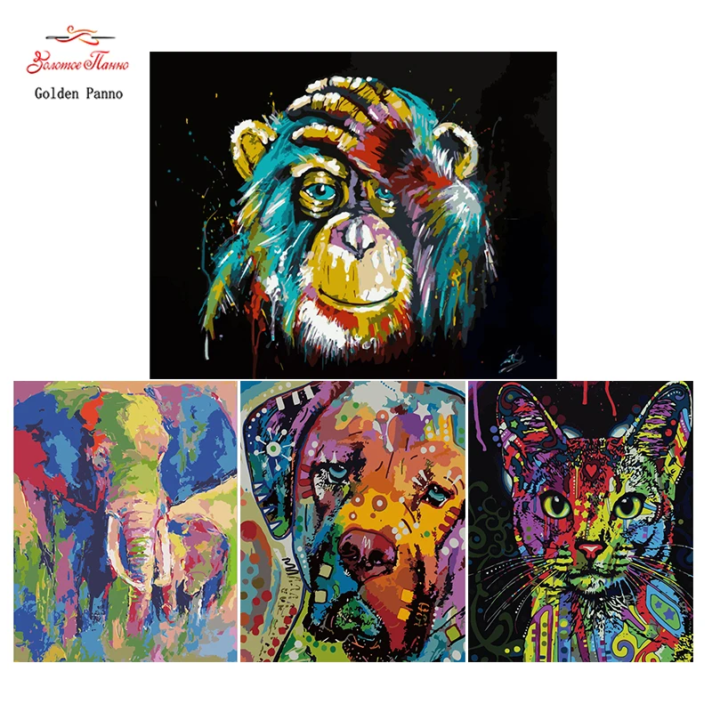 

Golden Panno,Needlework,Embroidery,DIY Animal Painting,Kits,14ct Painted animals,Sets For Embroidery,Christmas28