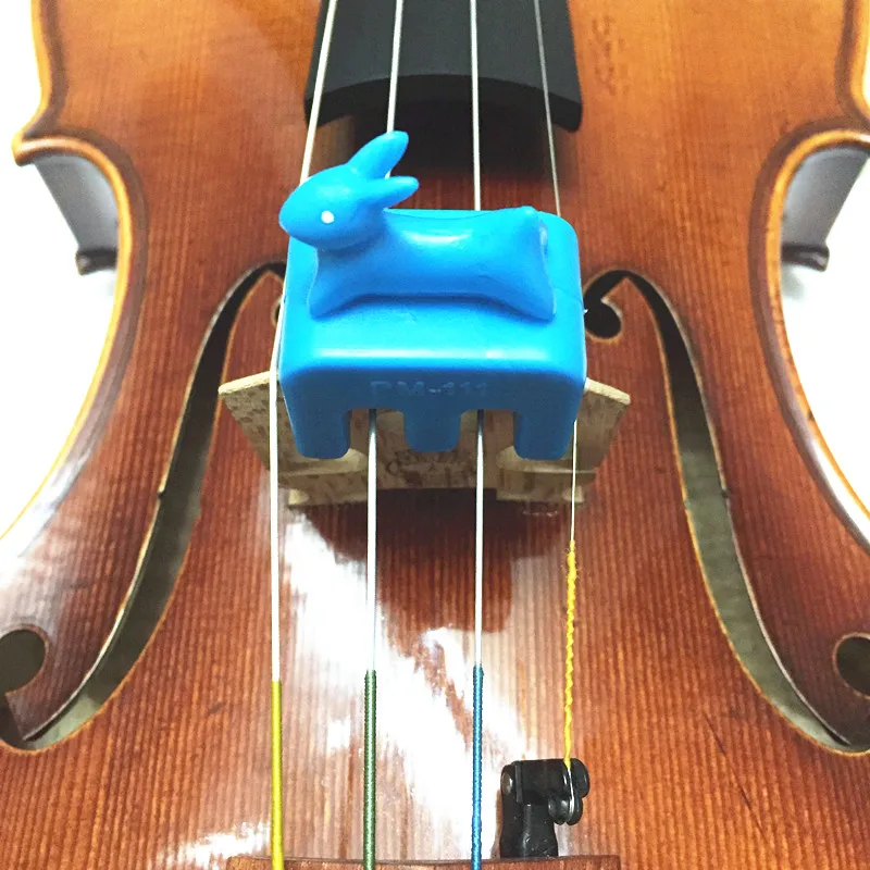 

Music Violin Practice Mute for 3/4-4/4 Accessories ,Solid Metal Wrapped with Rubber