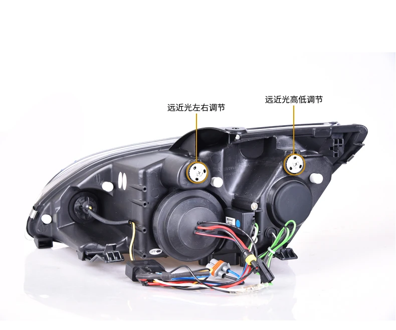 Ar тюнинг головной светильник s 2005-2008 для Ford светодиодная фара для Focus для фокусировки налобный фонарь светодиодный дневной светильник светодиодный DRL Bi-ксеноновых фар, Высокопрочная конструкция