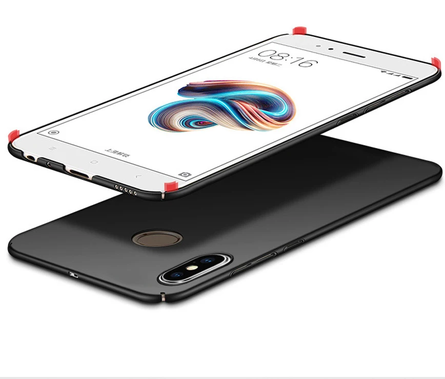 Оригинальный чехол для Xiaomi Redmi Note 5 Pro задняя крышка 360 Жесткий ПК тонкий
