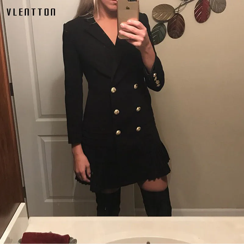 Женский двубортный Блейзер с треугольным вырезом|dress fashion women|dress womendress women |