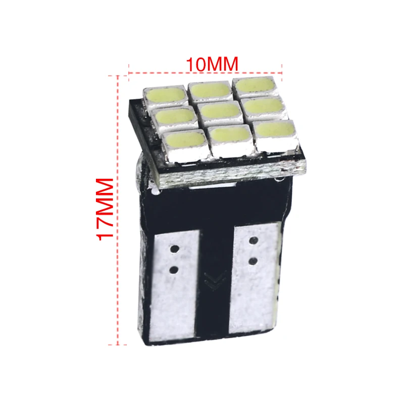1 шт. T10 192 168 W5W 9 SMD 1206 светодиодный габаритный автомобильный фонарь Чтения Купол 9SMD