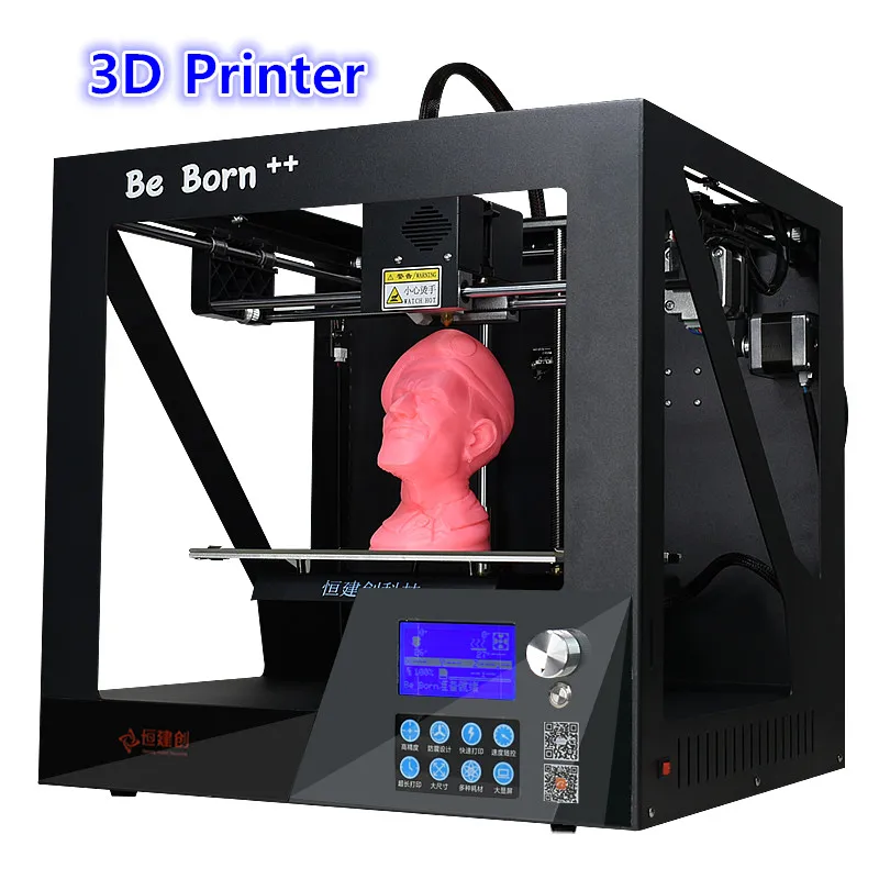 Новый стиль Простыни металлическая коробка Структура 3 D принтер с большим Экран