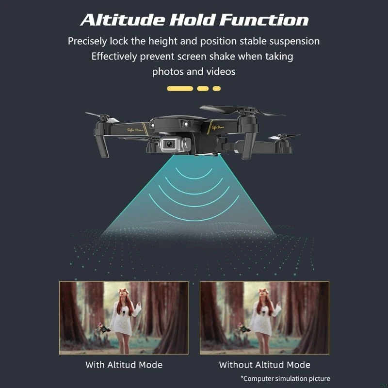 GD89 wifi FPV 480P 1080P HD камера режим удержания высоты складной Радиоуправляемый Дрон RTF