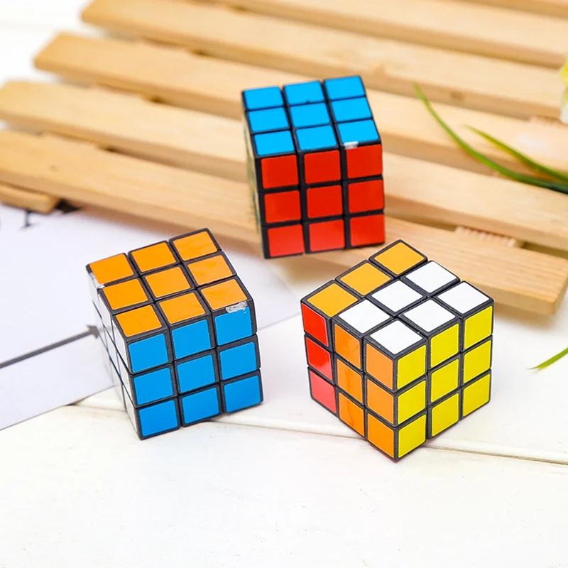 Лидер продаж 2000 шт./лот 3x3x3 см скоростные Волшебные кубики модель головоломка