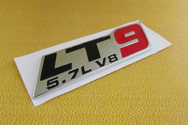 Автомобильная хромированная красная наклейка-эмблема двигателя LT9 5.7L V8 |