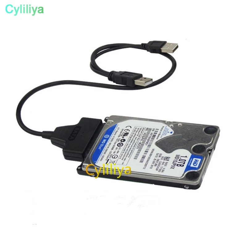 От DHL или EMS 50pcs USB 2 0 к SATA 7 + 15 Pin 22 контактный адаптер для 5 &quotHDD жесткого диска