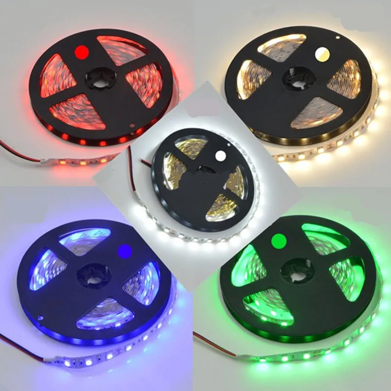 DC 12V светодиодная лента SMD 5050 гибкая Водонепроницаемая RGB лампа для украшения дома