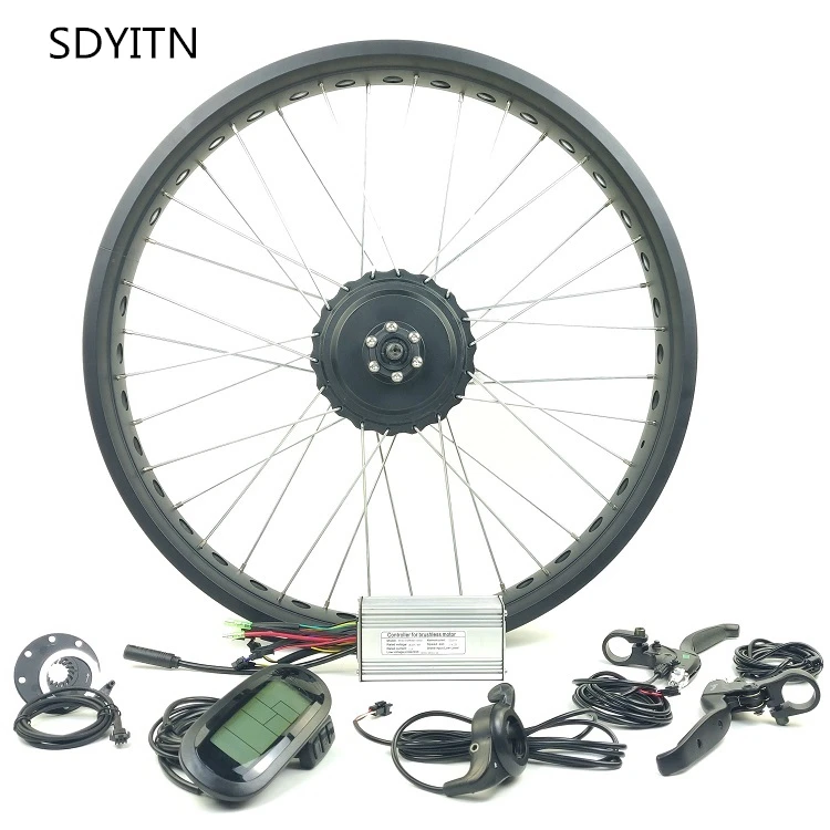 SDYITN 36 V/48V500W Электрический велосипед Снег конверсионный комплект E Bike передний