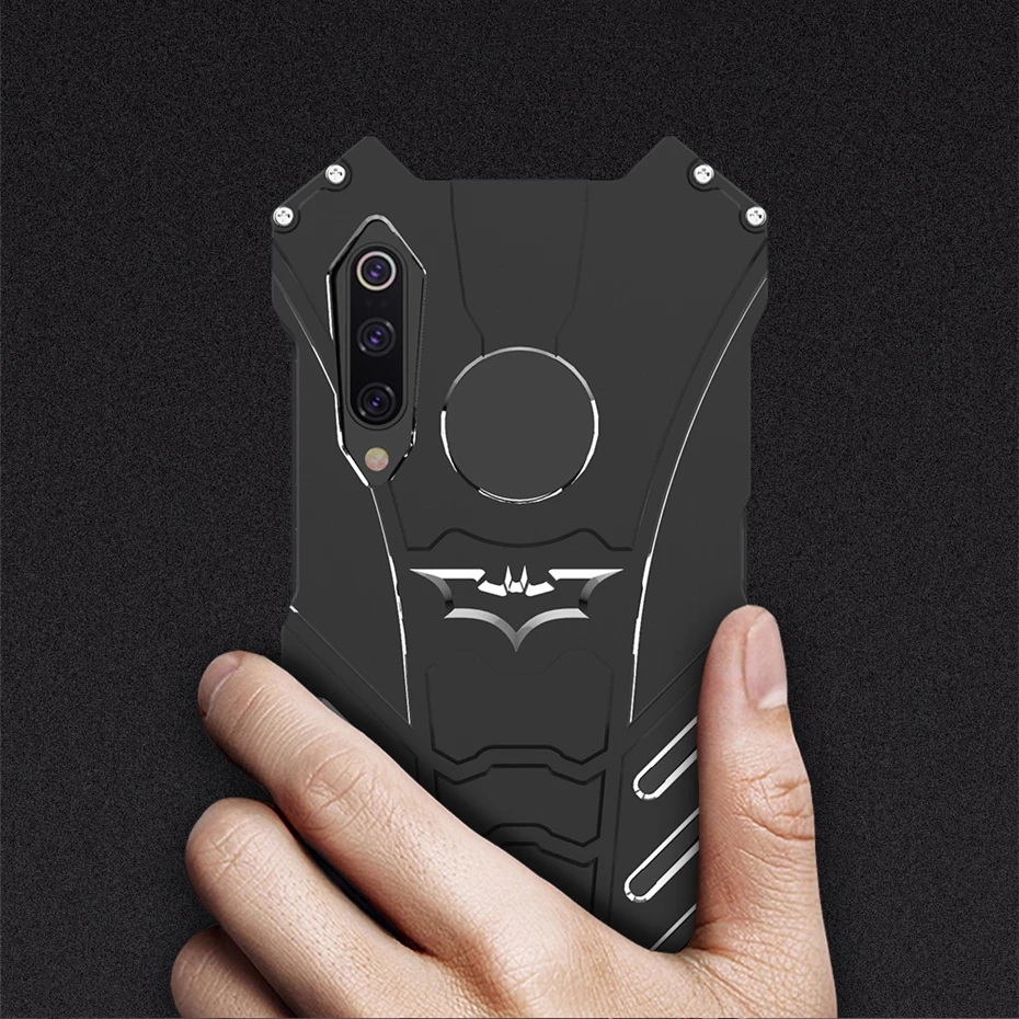 R JUST для Xiaomi Mi9 чехол Алюминиевый металлический бампер рамка Mi 9 Kickstand Броня