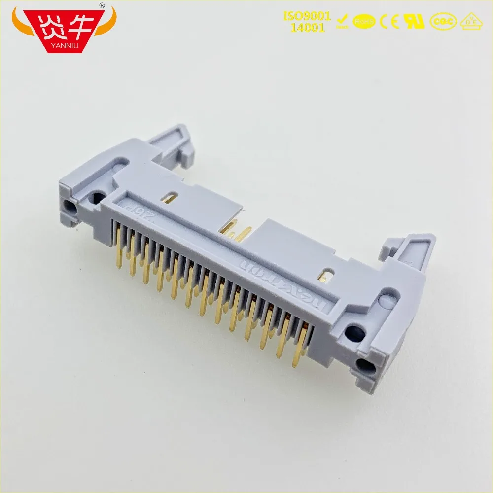 DC2-26P IDC розетка коробка 2 54 мм Шаг эжектор заголовок прямоугольный разъем 2*13P 26PIN