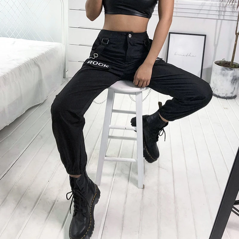 Брюки-султанки в стиле Харадзюку с завышенной талией весенние женские