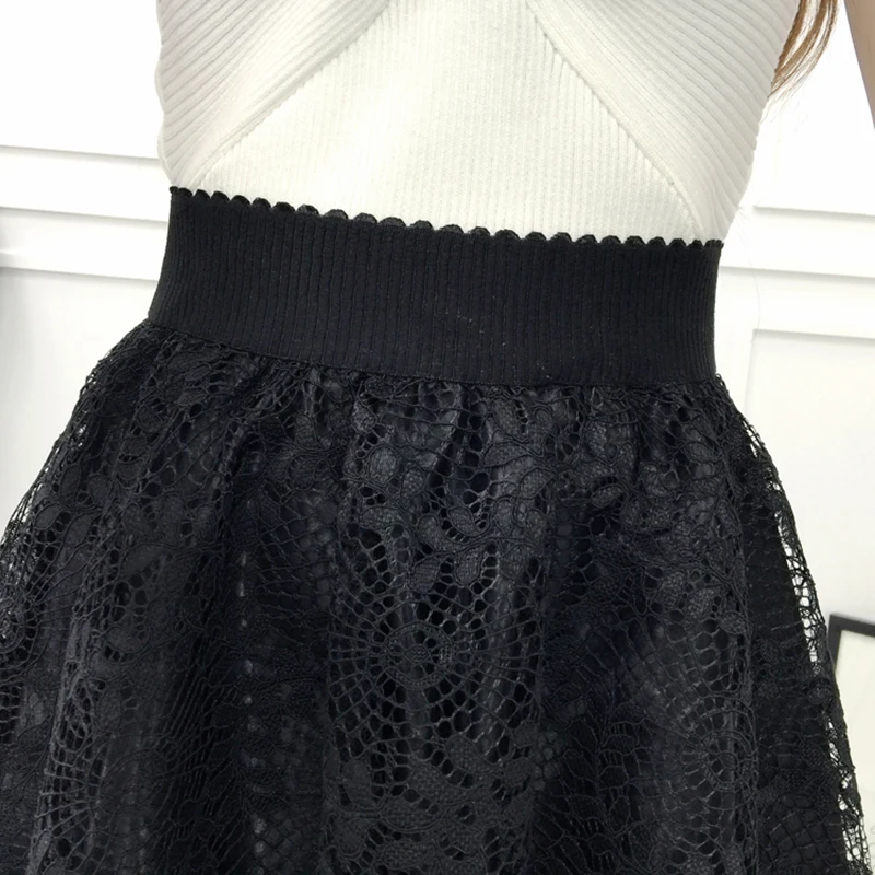 Nevettle кружево юбка пачка для женщин Высокая талия плиссированные длиной выше