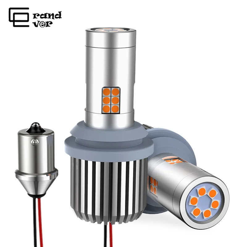 2 шт. 1156 P21W LED BA15S PY21W BAU15S Super Canbus Bulb T20 7440 для указателей поворота 1157 BAY15D светодиодный