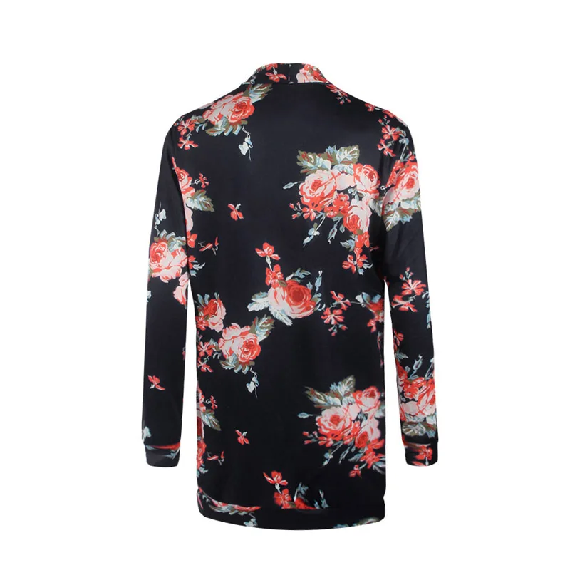 

JENYAGE Women Clothes Autumn Summer Fashion 2019 Trendy Casual Long Sleeve Female Stretch Fit Beautiful Floral Print Cardigans