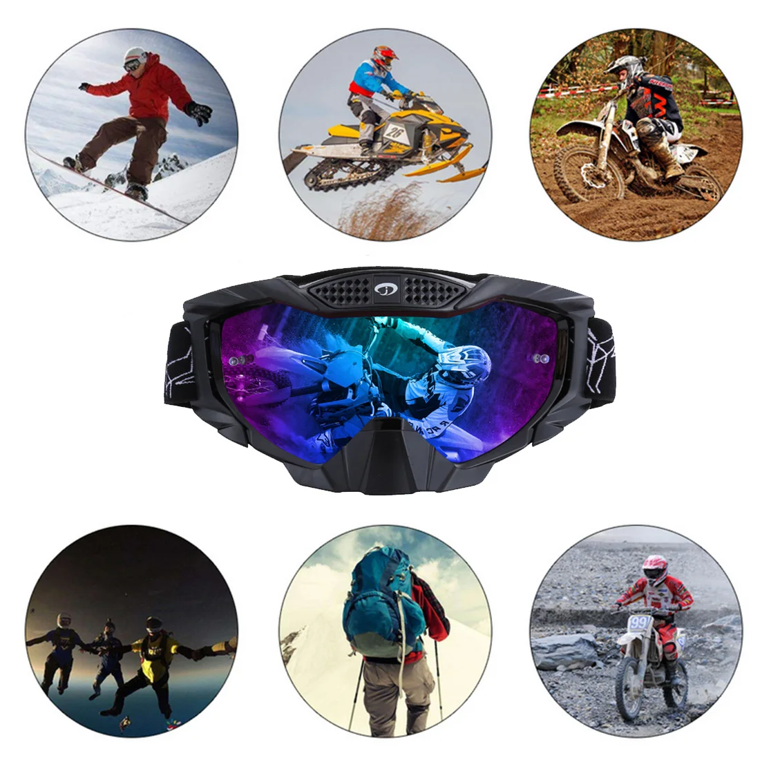 Новинка 2018 года Multi function красочные отражают свет объектив очки Фитнес Открытый