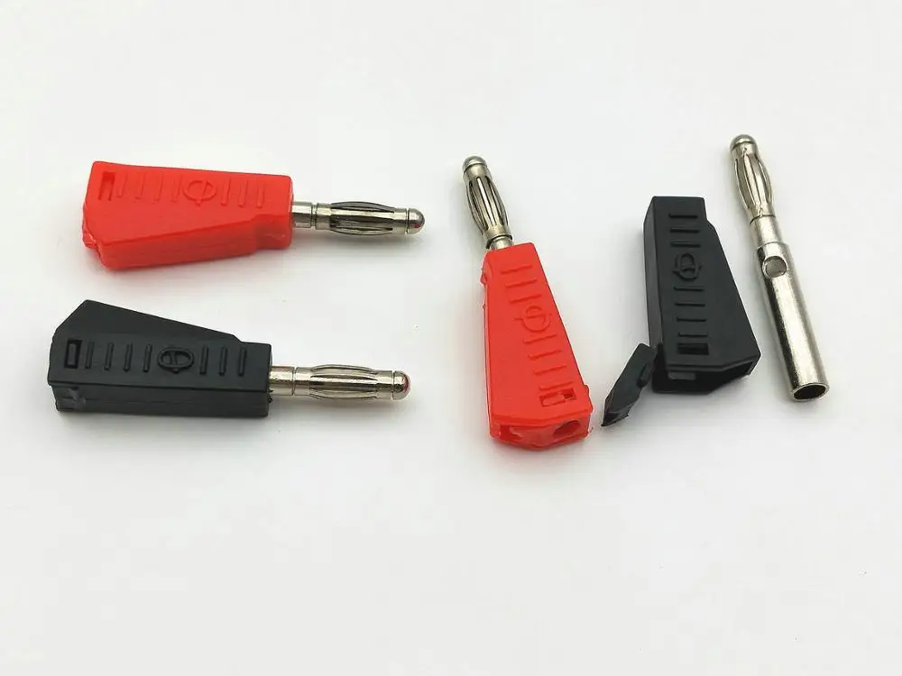 20 шт. никелированный разъем типа банан припой красный и черный | Обустройство