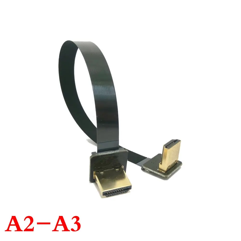 A2-A3 FPV 5 см 10 см 20 см 30 см 50 см 80 см 100 см гибкие печатные платы ленты плоский кабель HDMI шаг 20pin для HDMI HDTV мультикоптера и мини квадрокоптера FPV аэрофотосъемки - Цвет: A2-A3