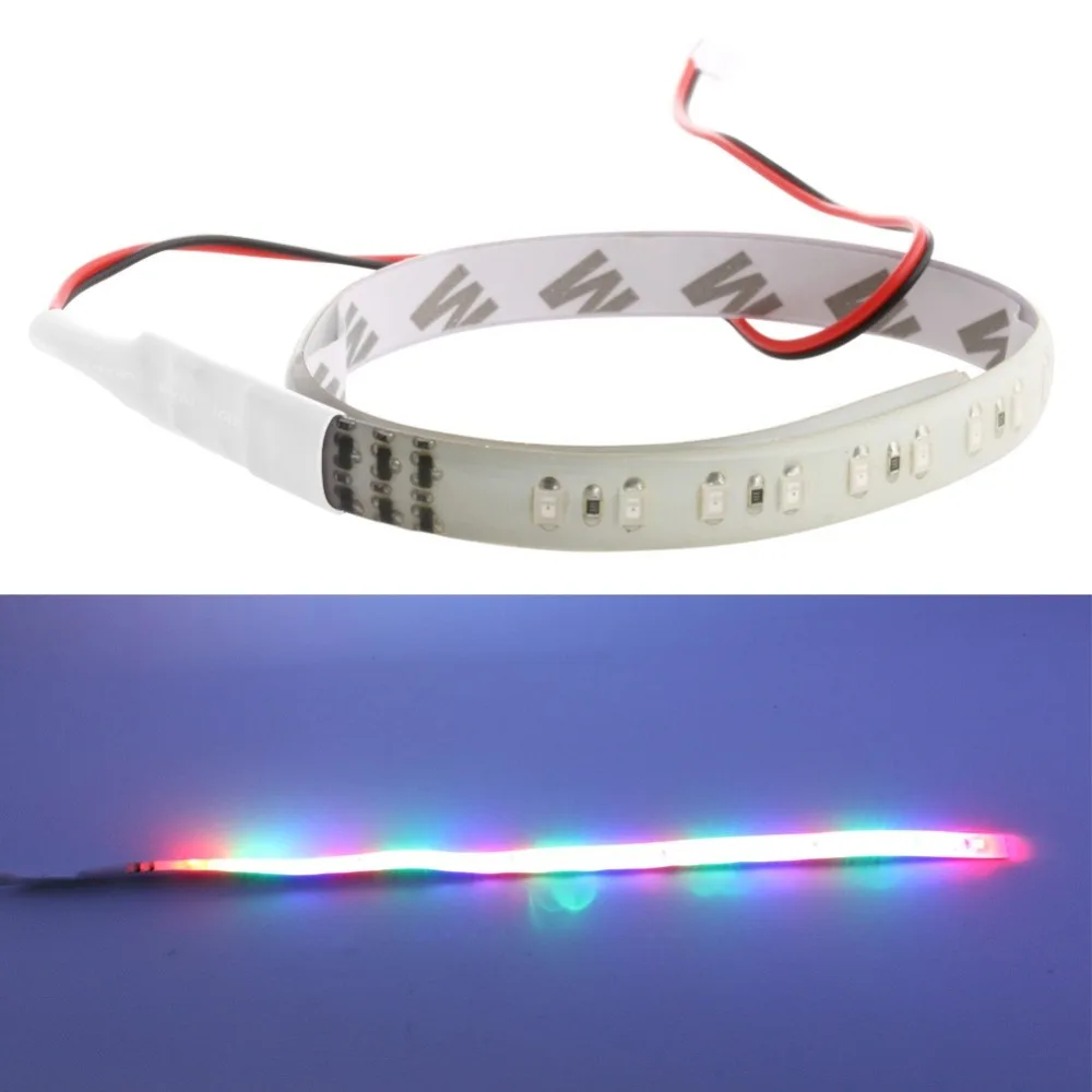 Авто Стайлинг DC 12V 30 см 3528 32LED Knight Rider со стробоскопической вспышкой для сканер