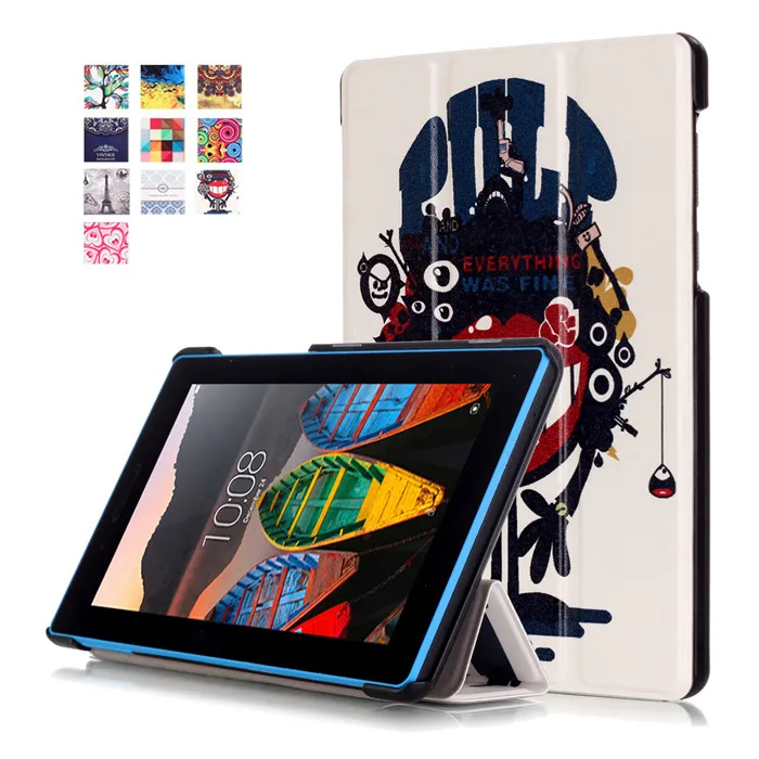 Чехол-подставка из искусственной кожи для lenovo TAB3 Tab 3 7 710 710F 710I TB3-710F 7," Tablet+ 2 шт. Защитная пленка для экрана