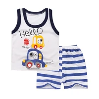 new summer children clothing baby boy and girl clothes suit best quality 100 cotton kids clothing set cartoon infant body suit