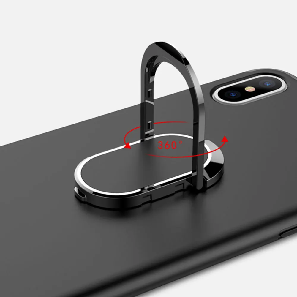 KISSCASE матовый чехол для телефона из ПК iPhone X XR XS MAX 7 Plus чехлы с держателем колец 8 6 6S