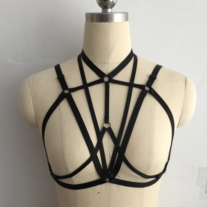 Новый Харадзюку боди португальский пея Пастельная готика клетка brat сексуальное