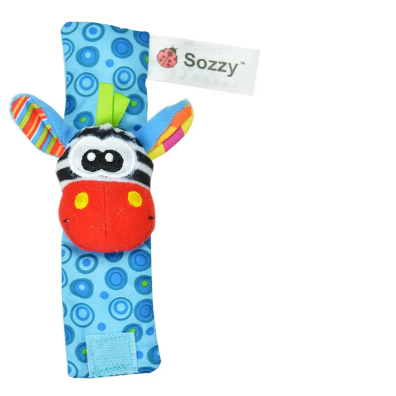 Sozzy 4 шт./лот милые детские погремушки игрушки на запястье и носочки для ног
