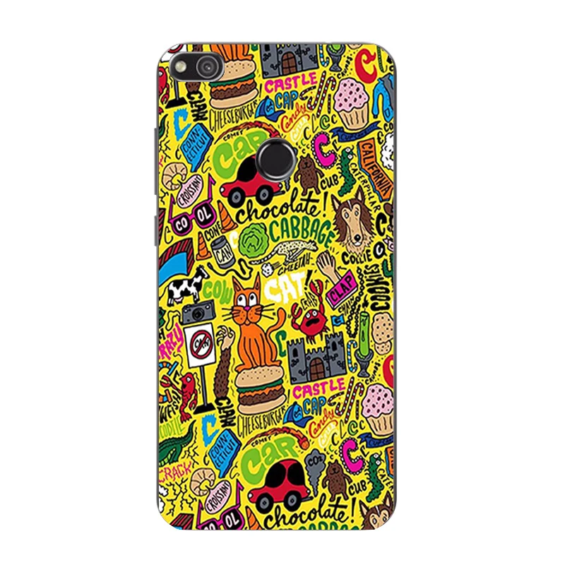Чехол для Huawei P8 Lite 2017 чехол 5 2 дюймового Honor 7/7i из ТПУ дизайн милый с рисунком|case for