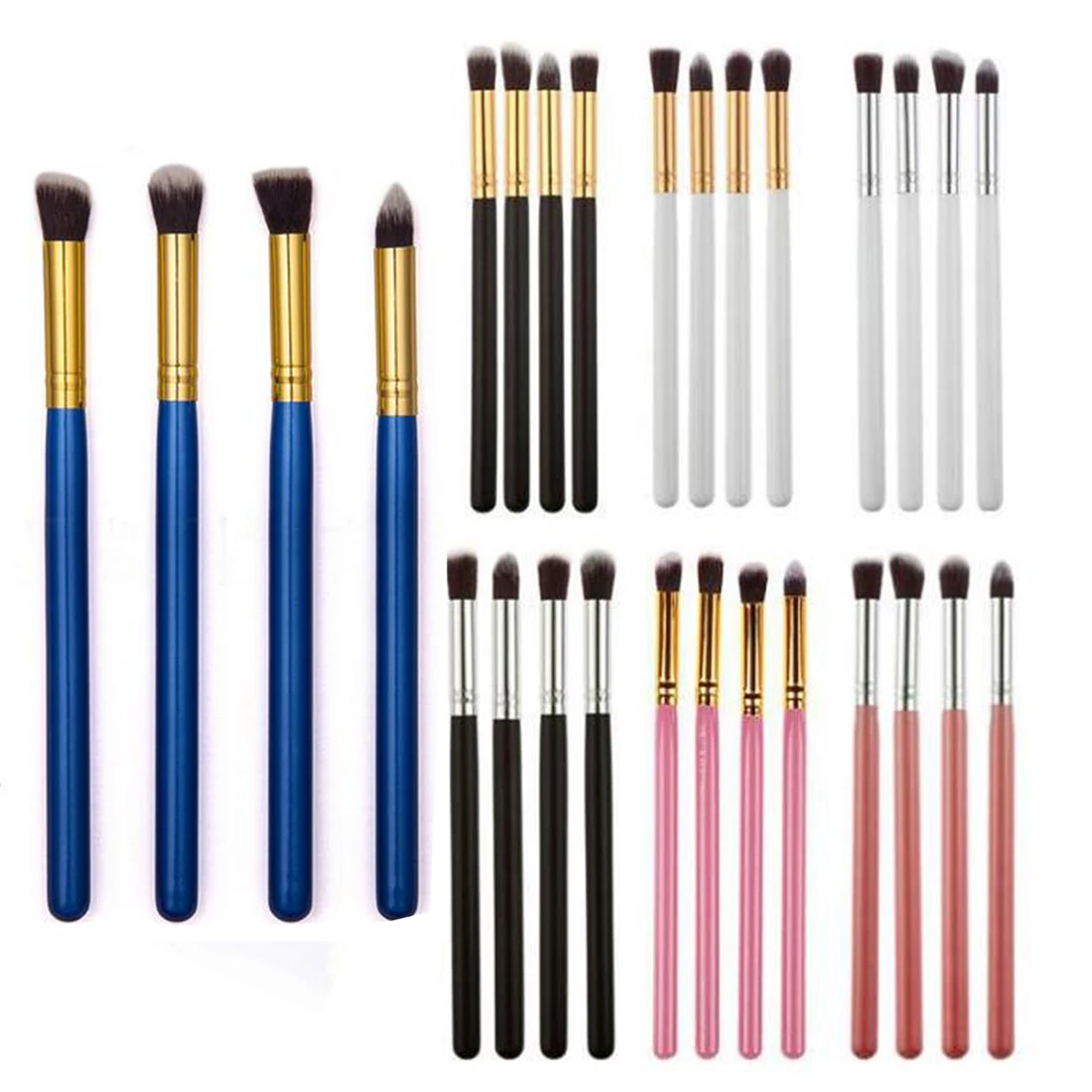 Новинка 4 шт./компл. Профессиональные кисти для век набор теней Тушь ресниц