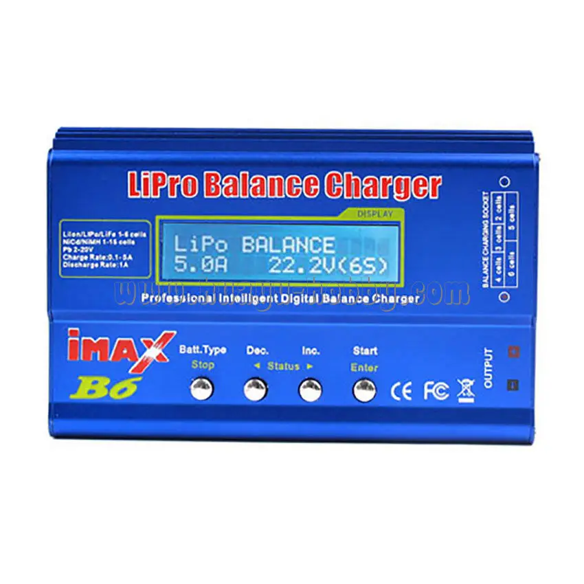 Зарядное устройство для балансировки аккумулятора B6 RC/зарядное Dis модели