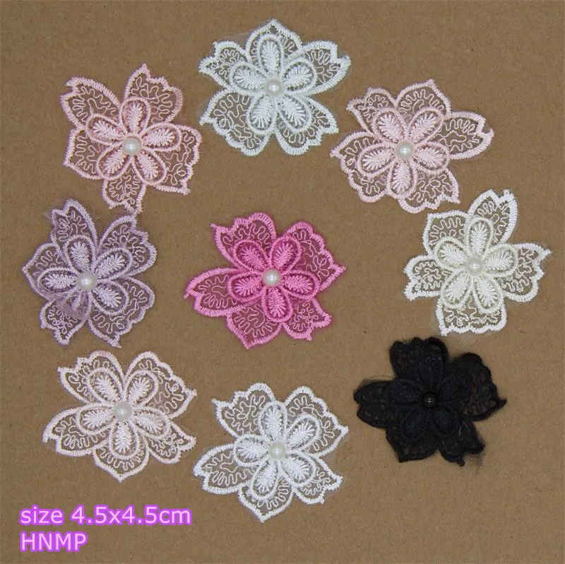 1 pcs Lace Flower Embroidered patch fabric clothing bag tshirt holiday evening dress Coat Decor repair Applique diy | Дом и сад