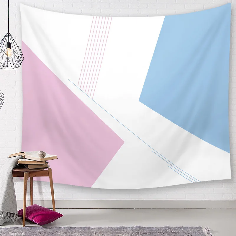 Настенный гобелен с геометрическим рисунком абстрактный минималистский