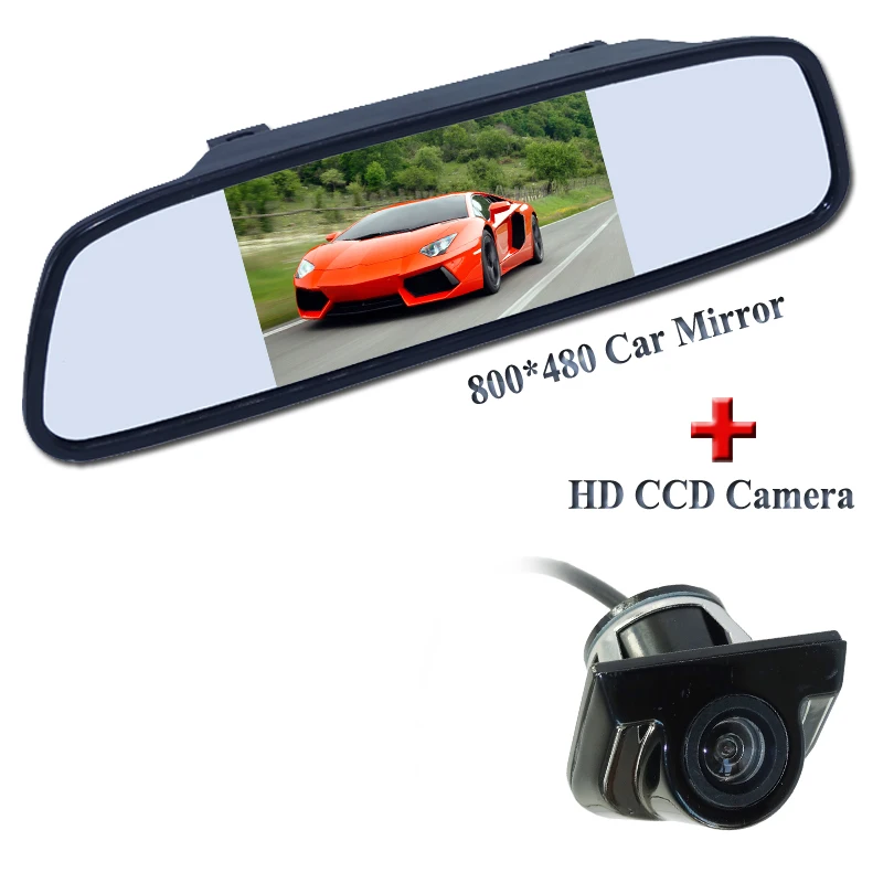 

HD image car reversing camera with 5" car screen monitor wire +170 degree ccd lens +night vison +universal car reversing set