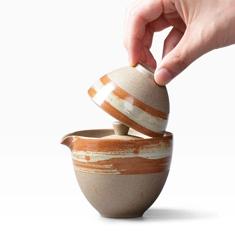 Yolife керамический чайник Gaiwan, чайная чашка для пуэр, Портативный японский чайный набор, посуда для напитков