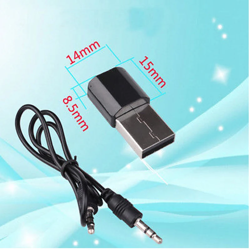 Горячая беспроводной USB Bluetooth 3,5 мм AUX аудио стерео музыка домашний Автомобильный приемник адаптер