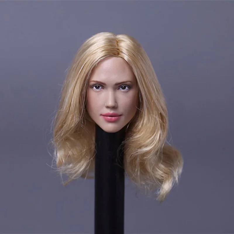 1:6 шкала женская голова лепим Алая ведьма красный глаз издание Elizabeth Olson голова резьба модель для 1" женская фигура тела