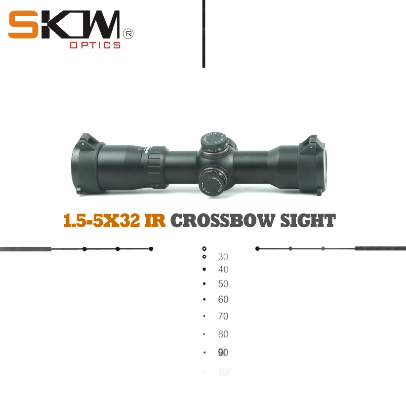 Бесплатная доставка тактический охотничий арбалетный прицел SKWoptics 1 5 5x32