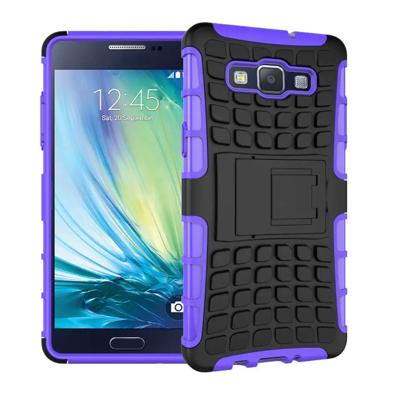 Purple Wolfrole для samsung Galaxy A5 Силиконовый противоударный чехол+ пластиковый чехол для samsung Galaxy A5 чехол для samsung A5 A500 сумка - Цвет: Purple